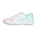 Mizuno WAVE SMASH CN Bulbul Abrasion Resistant Breathable Slip Resistant Low top Badminton Shoes Unisex Youth White