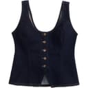 Abercrombie＆Fitch Tank Tops Women's Navy Blue Nipped In Waist