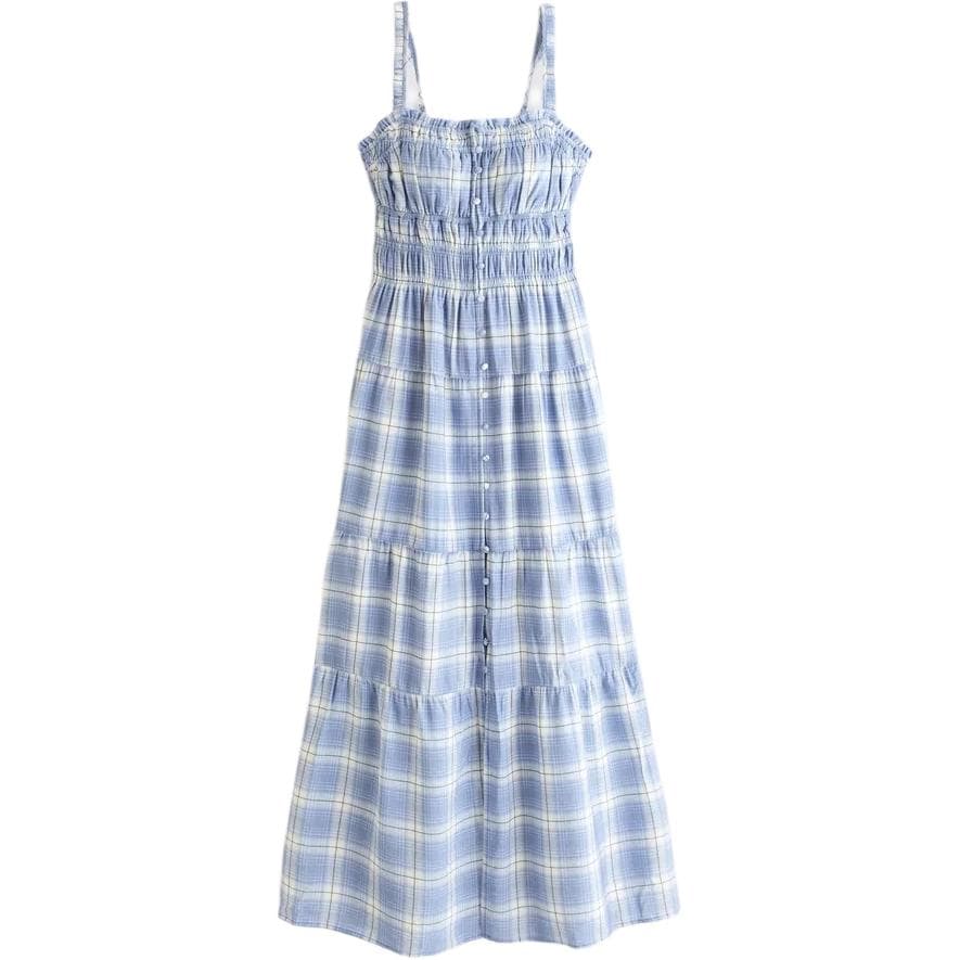 Abercrombie＆Fitch Slip Dresses Women's Light Blue Moderate Long Skirt