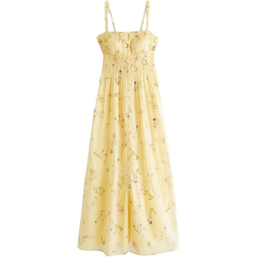 Abercrombie＆Fitch Slip Dresses Women's Yellow Moderate