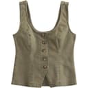 Abercrombie＆Fitch Tank Tops Women's Green