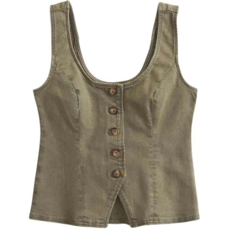 Abercrombie＆Fitch Tank Tops Women's Green