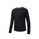 ANTA Quick Dry T Shirts Women's Black Crew Neck Moderate Straight Fit