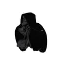 Moose Knuckles Velvet Jackets Women's Black Hooded Non Detachable Thickened Straight Fit