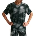 Nike MILER Running T Shirts Men's Black Crew Neck Moderate